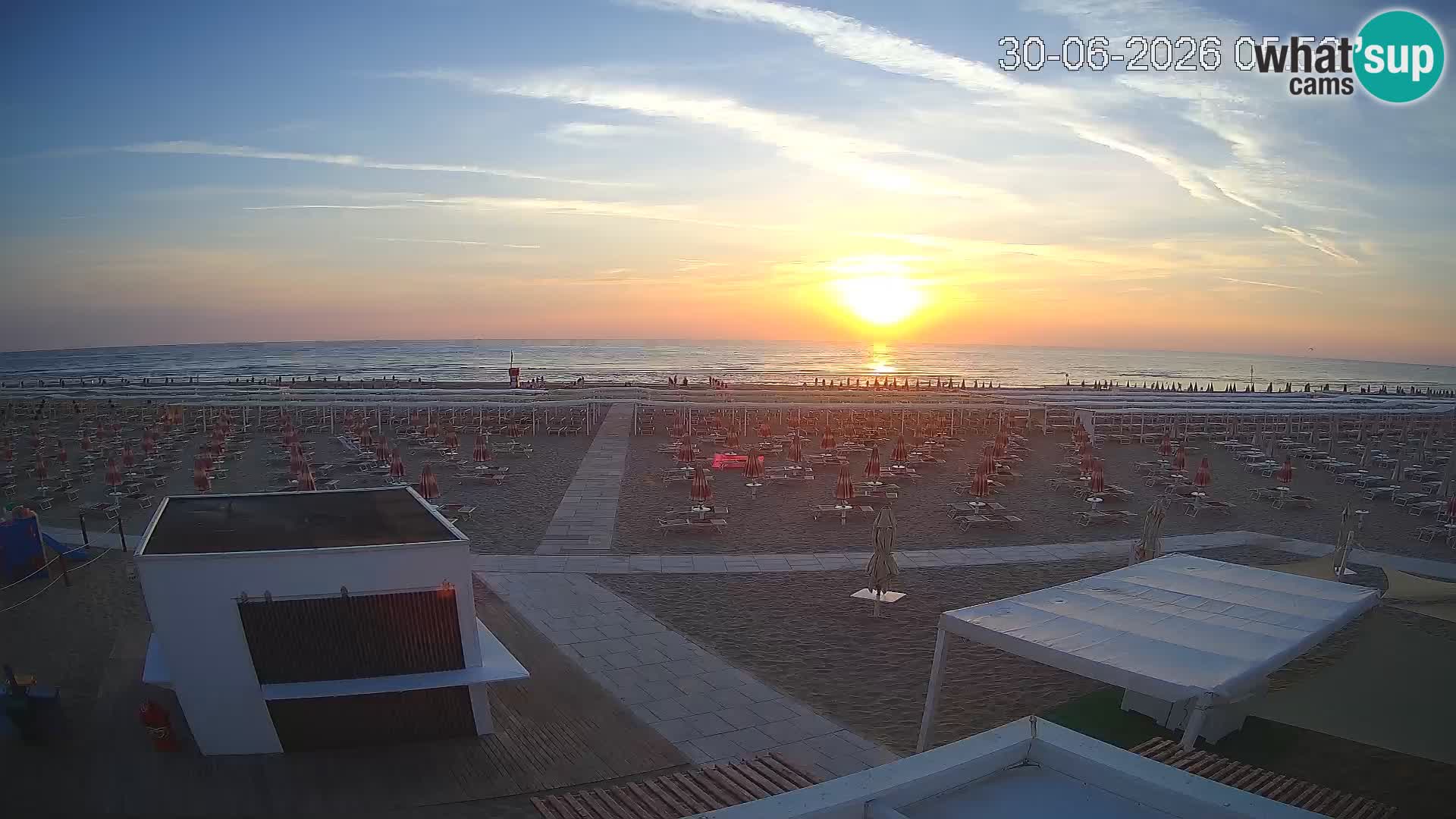 Live webcam Riccione – Bagni Oreste spiaggia 115