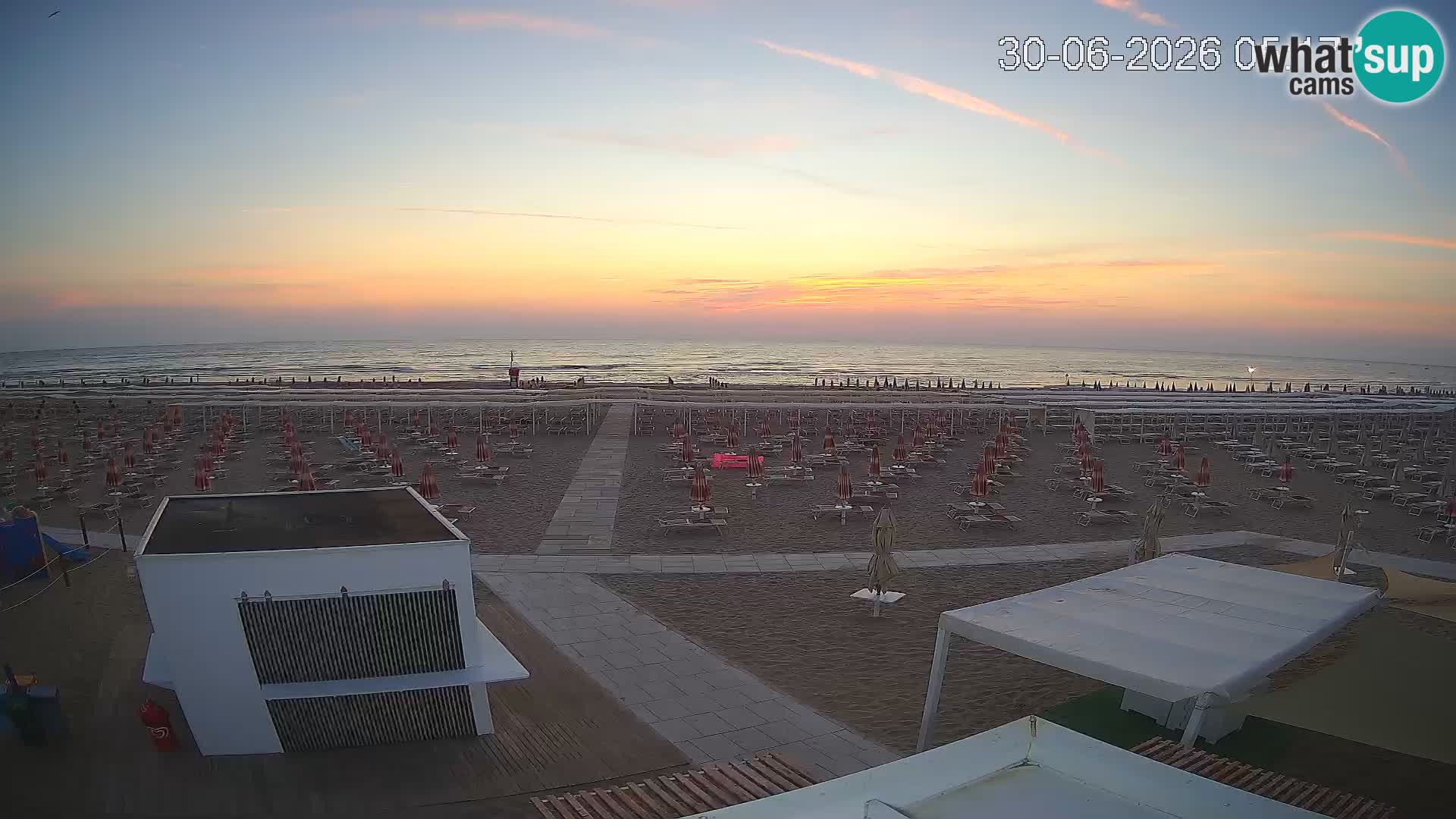 Live webcam Riccione – Bagni Oreste spiaggia 115