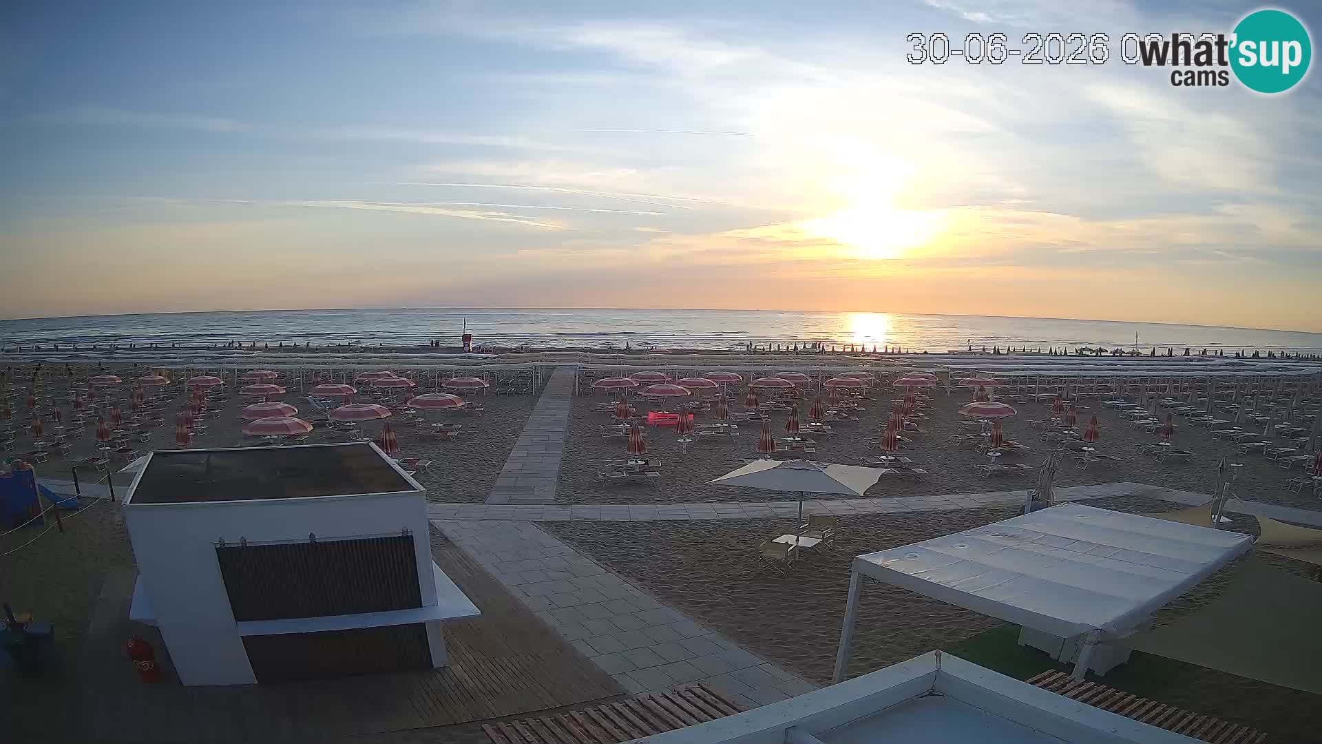 Camera en vivo playa Riccione – Bagni Oreste spiaggia 115 – Italia