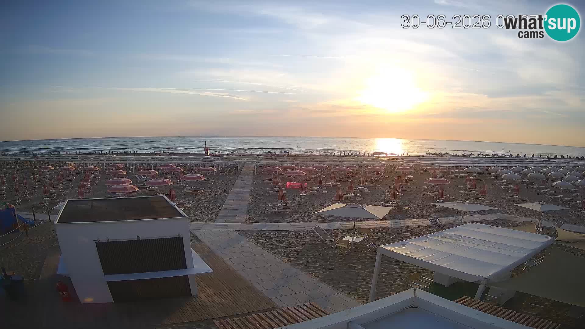 Web kamera plaža Riccione – Bagni Oreste spiaggia 115 – Italija