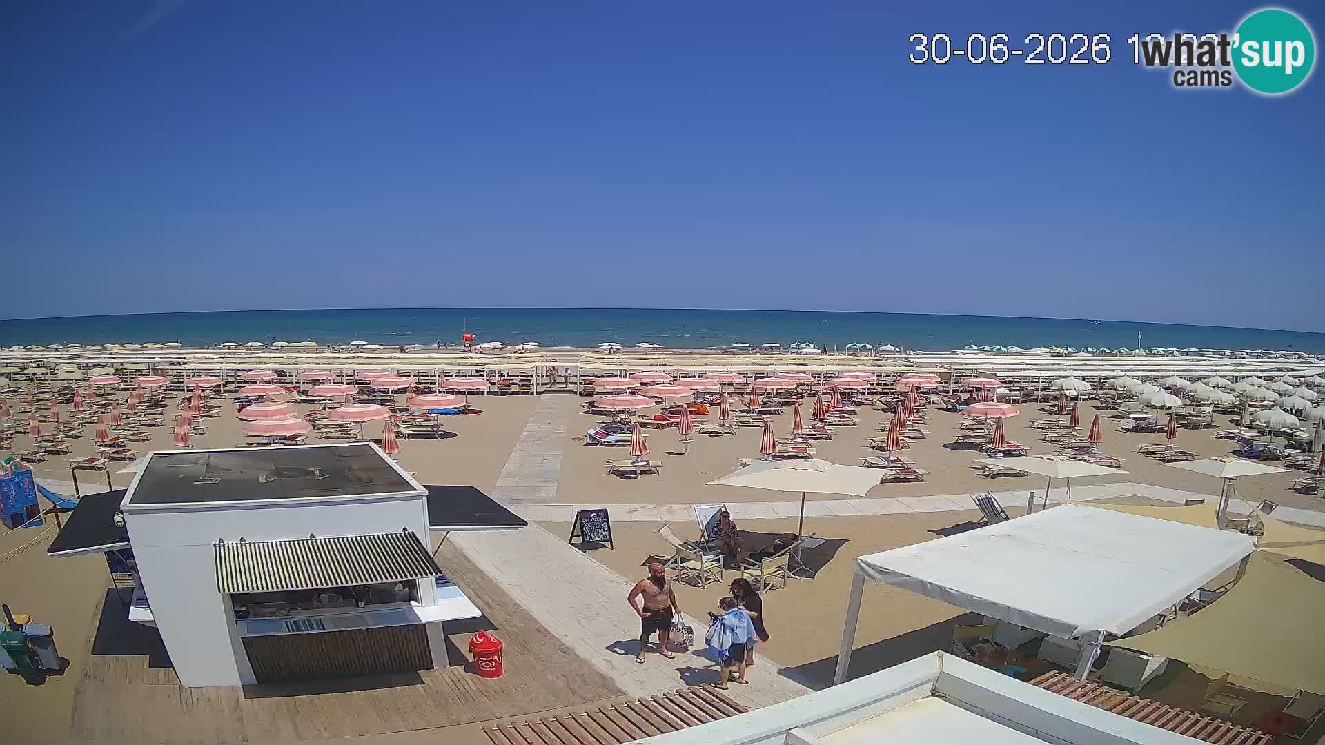 Web kamera plaža Riccione – Bagni Oreste spiaggia 115 – Italija
