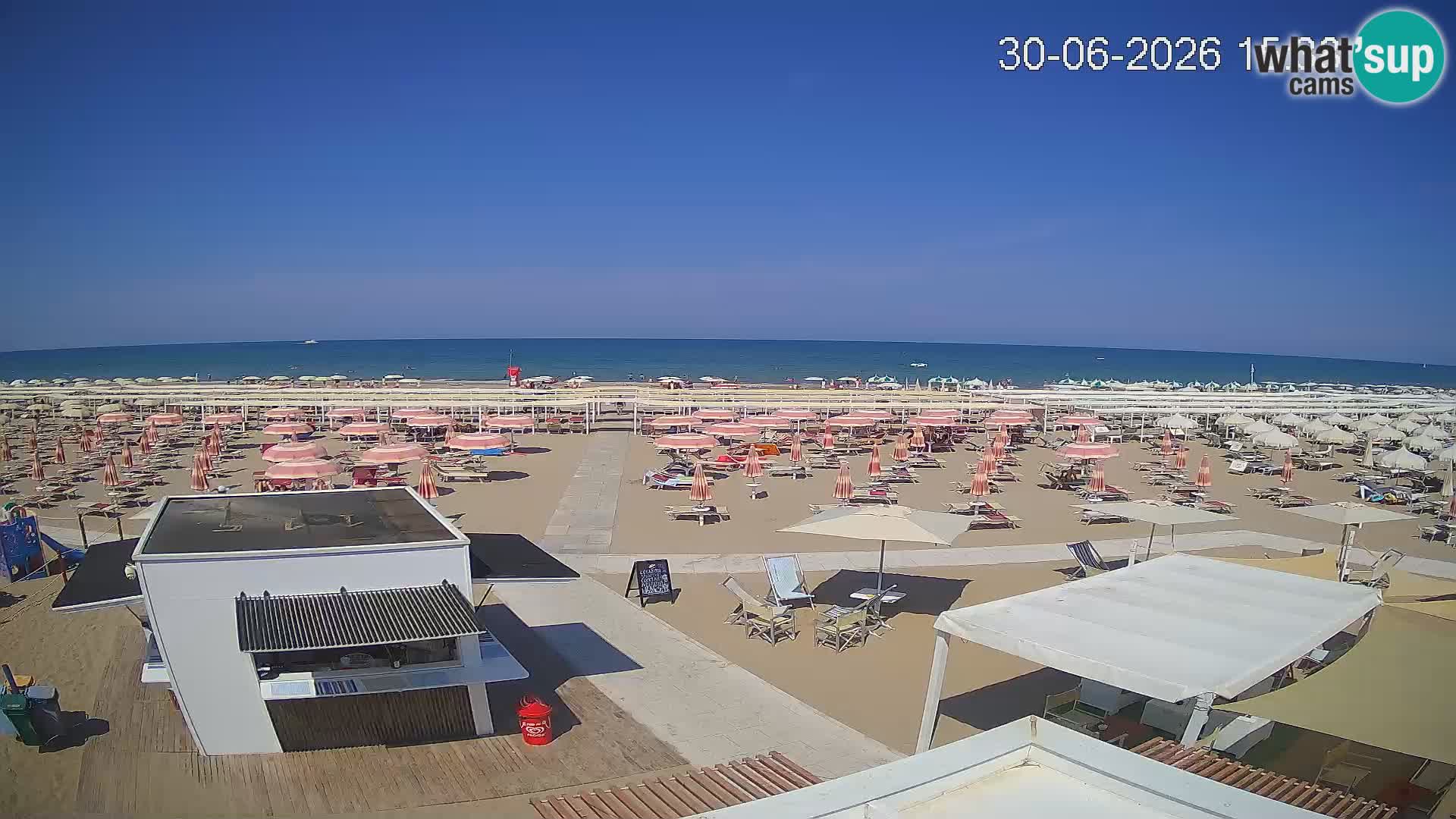 Webcam Riccione plage – Bagni Oreste spiaggia 115 – Italie