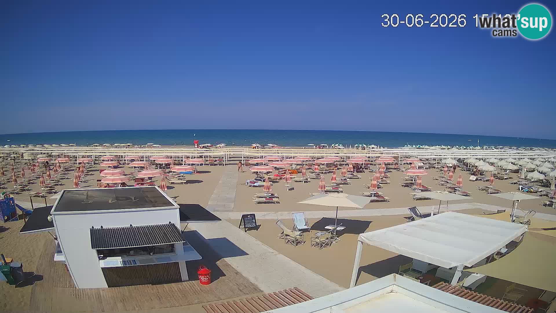 Webcam Riccione plage – Bagni Oreste spiaggia 115 – Italie