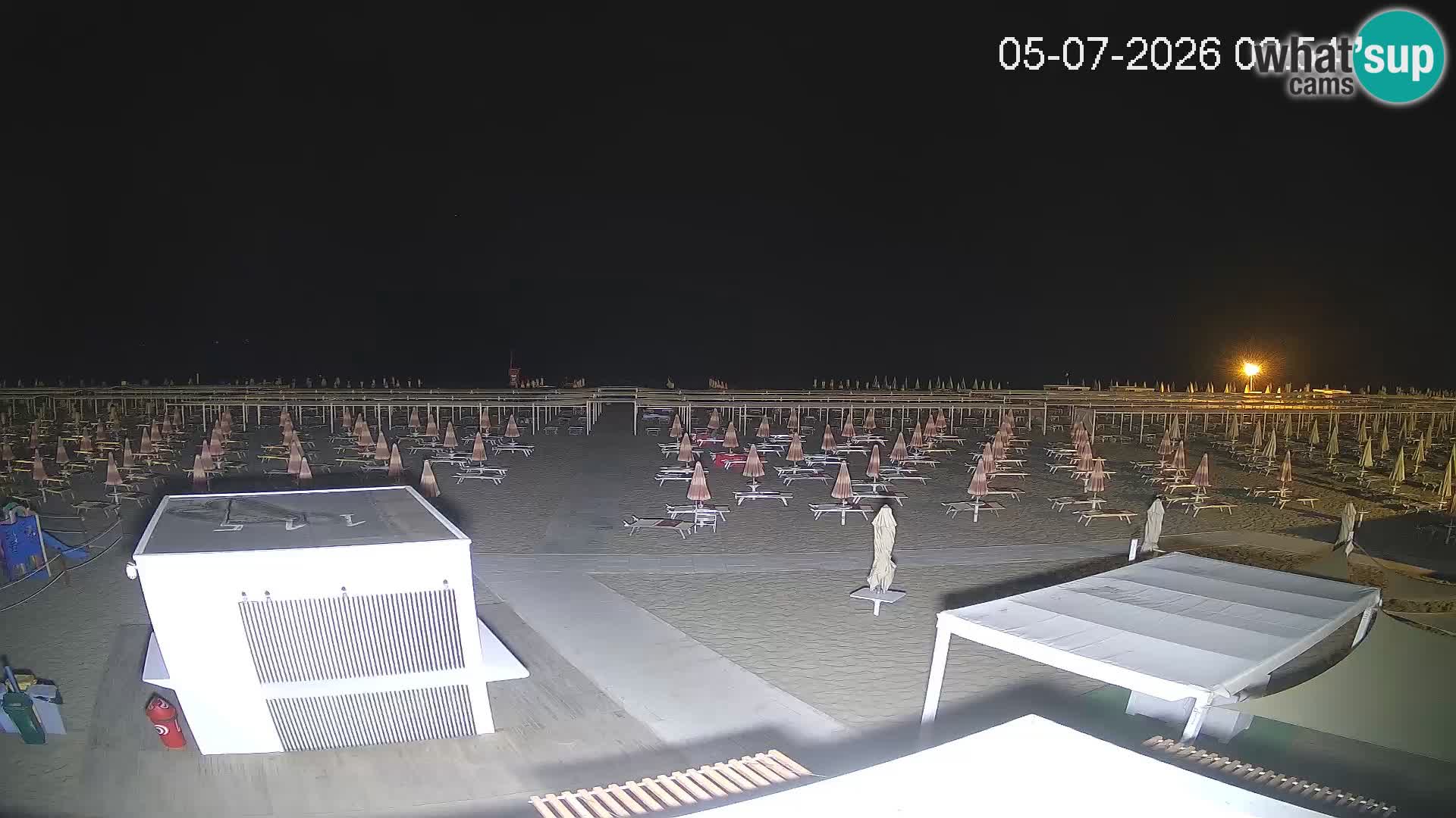 Webcam Riccione plage – Bagni Oreste spiaggia 115 – Italie