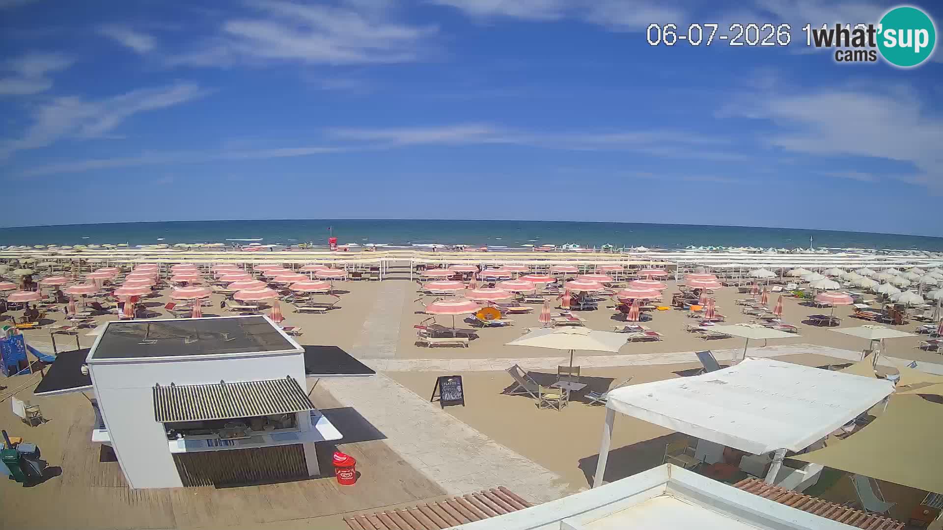 Live webcam Riccione beach – Bagni Oreste spiaggia 115