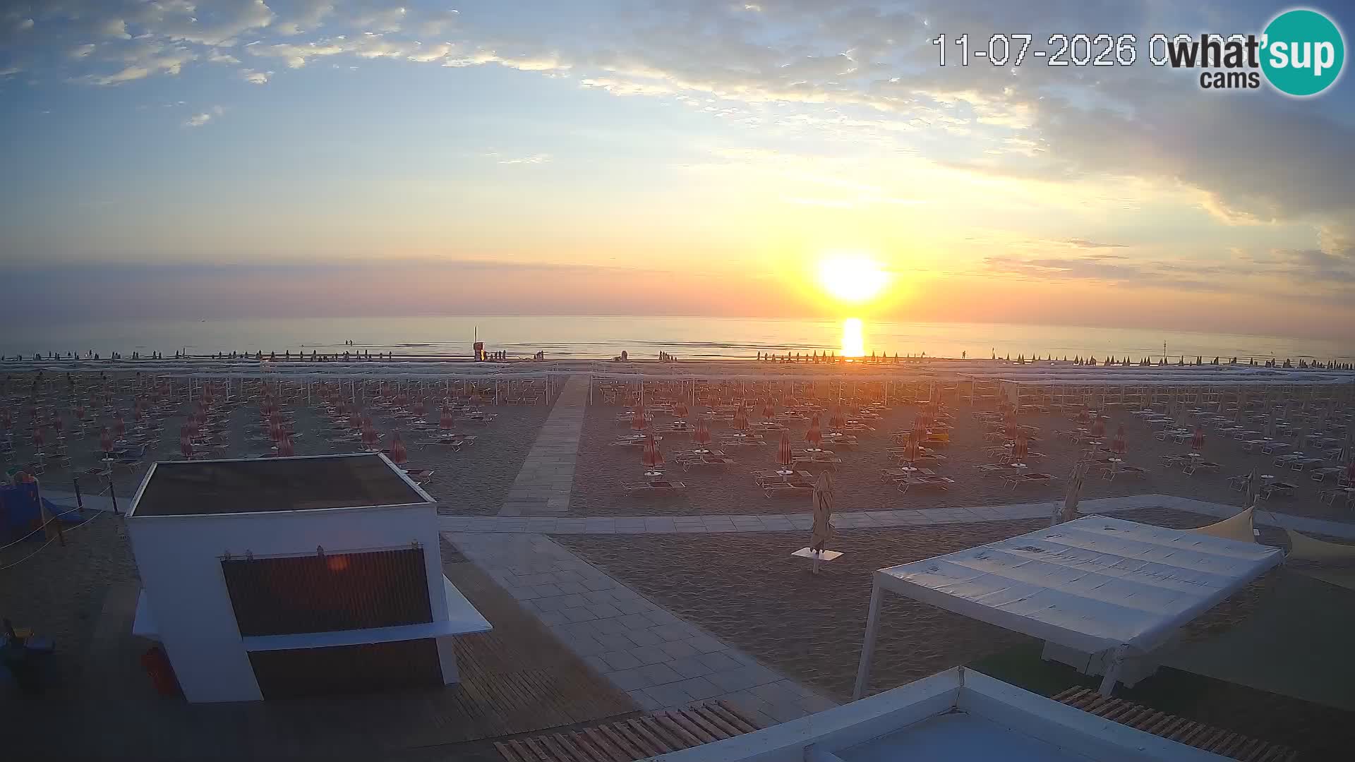 Live webcam Riccione – Bagni Oreste spiaggia 115