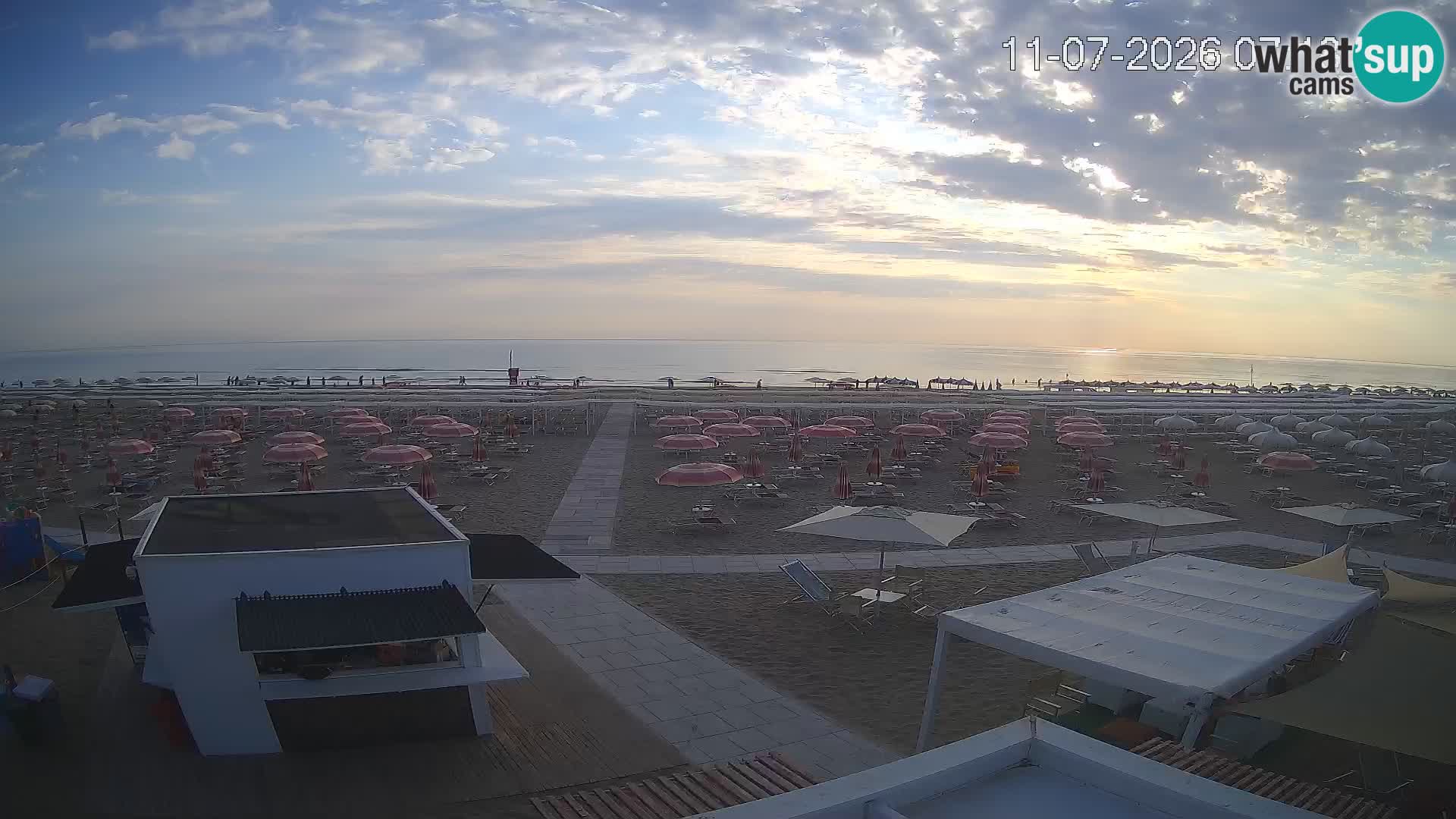 Live webcam Riccione – Bagni Oreste spiaggia 115