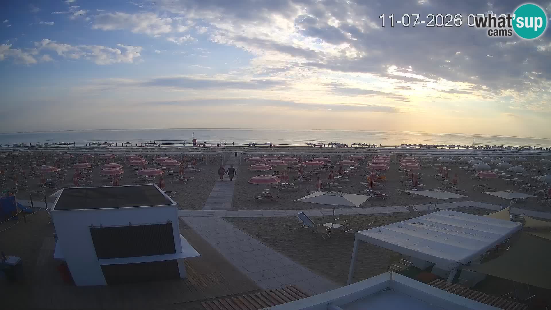 Live webcam Riccione – Bagni Oreste spiaggia 115