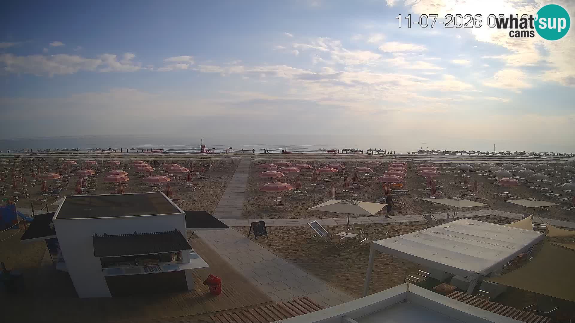 Live webcam Riccione – Bagni Oreste spiaggia 115