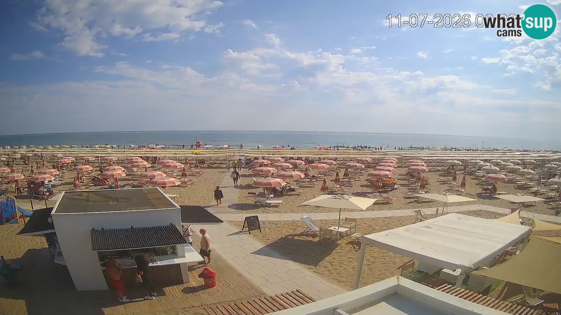 Camera en vivo playa Riccione – Bagni Oreste spiaggia 115 – Italia