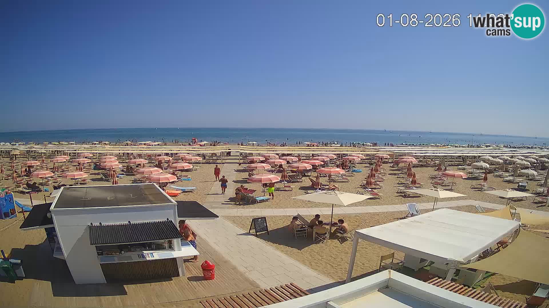 Live webcam Riccione beach – Bagni Oreste spiaggia 115