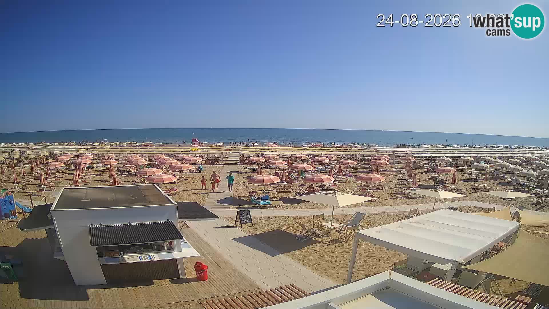 Webcam Riccione plage – Bagni Oreste spiaggia 115 – Italie