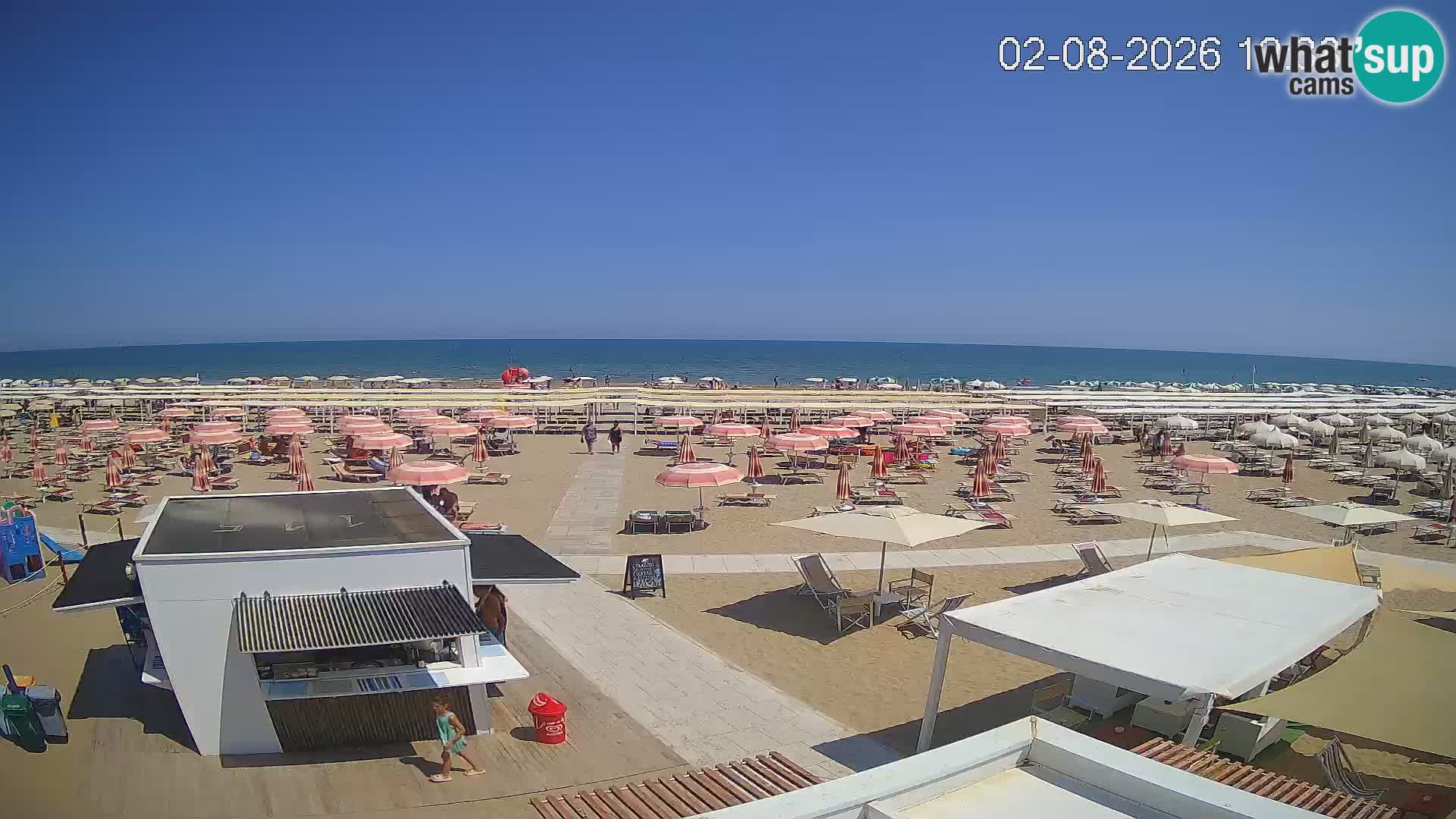 Live webcam Riccione beach – Bagni Oreste spiaggia 115