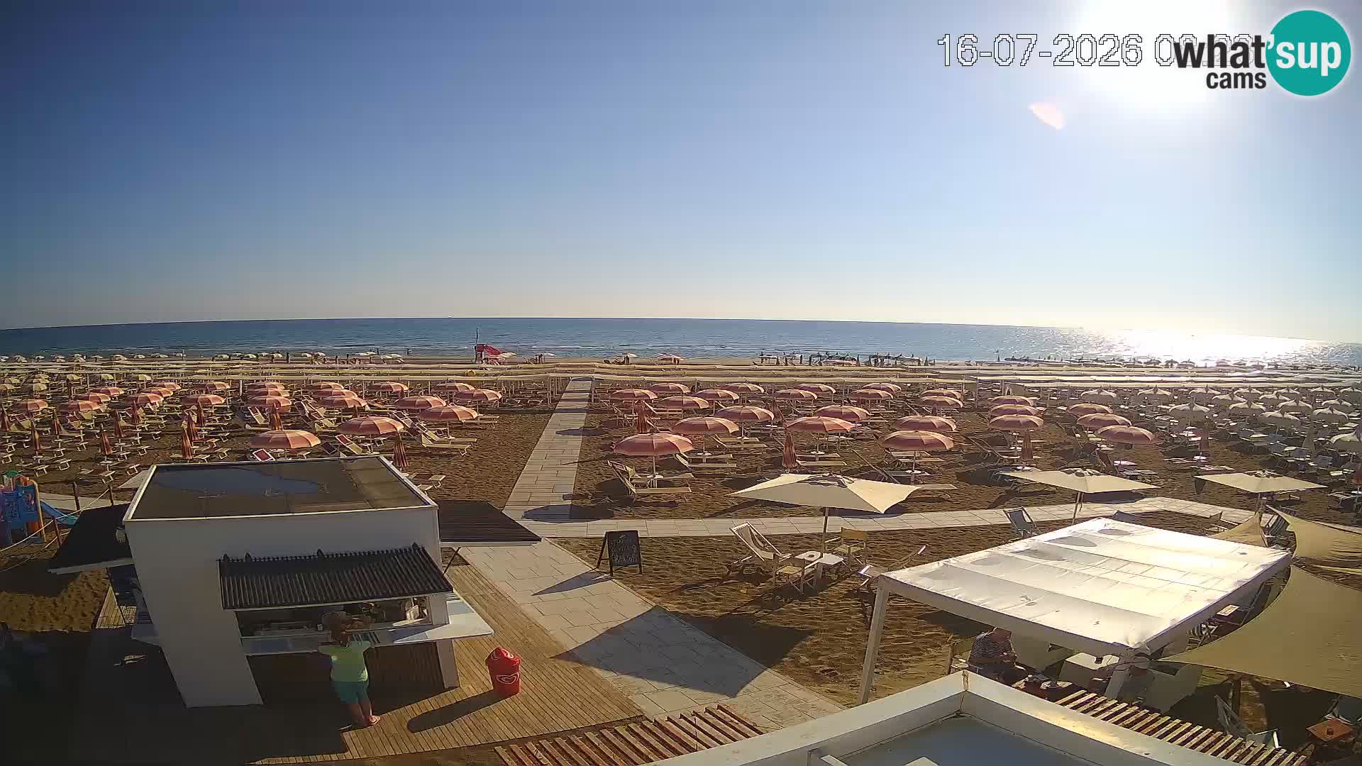 Camera en vivo playa Riccione – Bagni Oreste spiaggia 115 – Italia