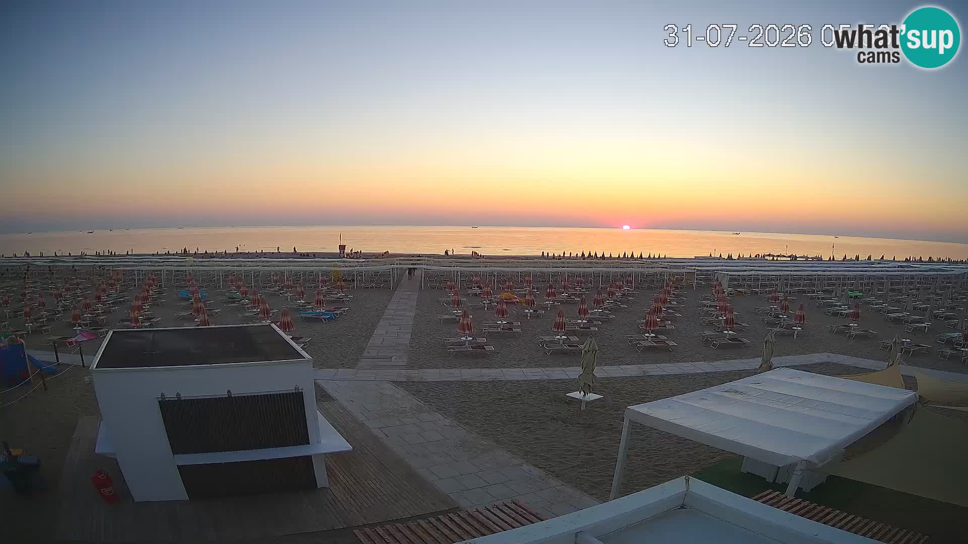 Live webcam Riccione – Bagni Oreste spiaggia 115