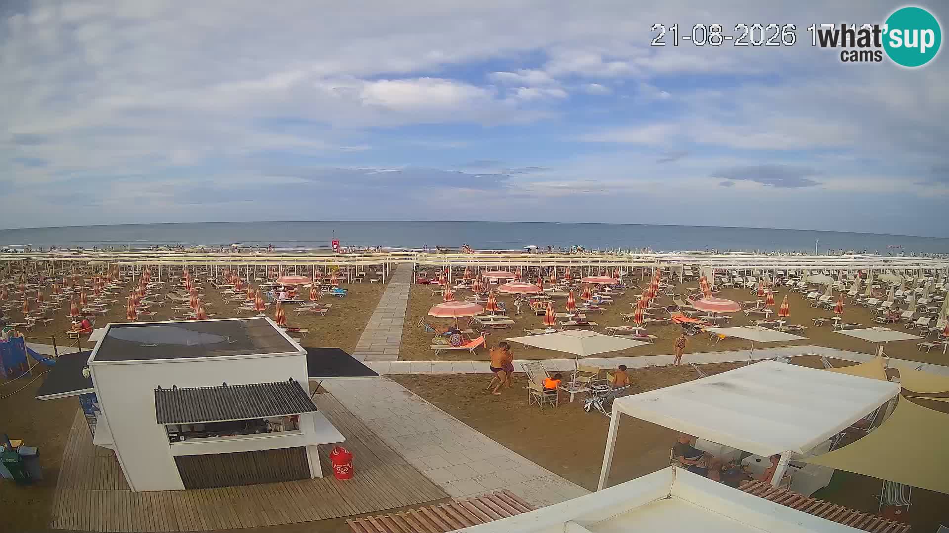 Live webcam Riccione beach – Bagni Oreste spiaggia 115