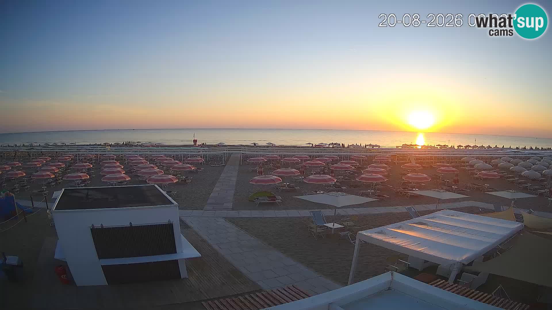 Live webcam Riccione beach – Bagni Oreste spiaggia 115