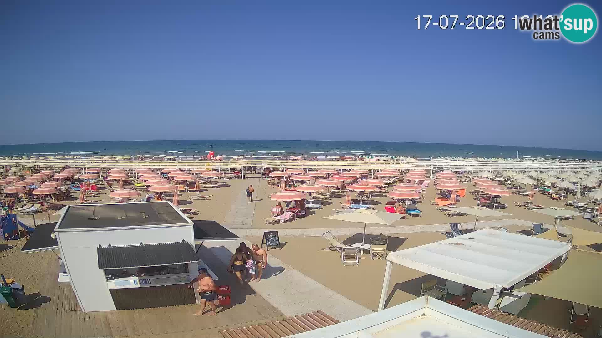 Camera en vivo playa Riccione – Bagni Oreste spiaggia 115 – Italia