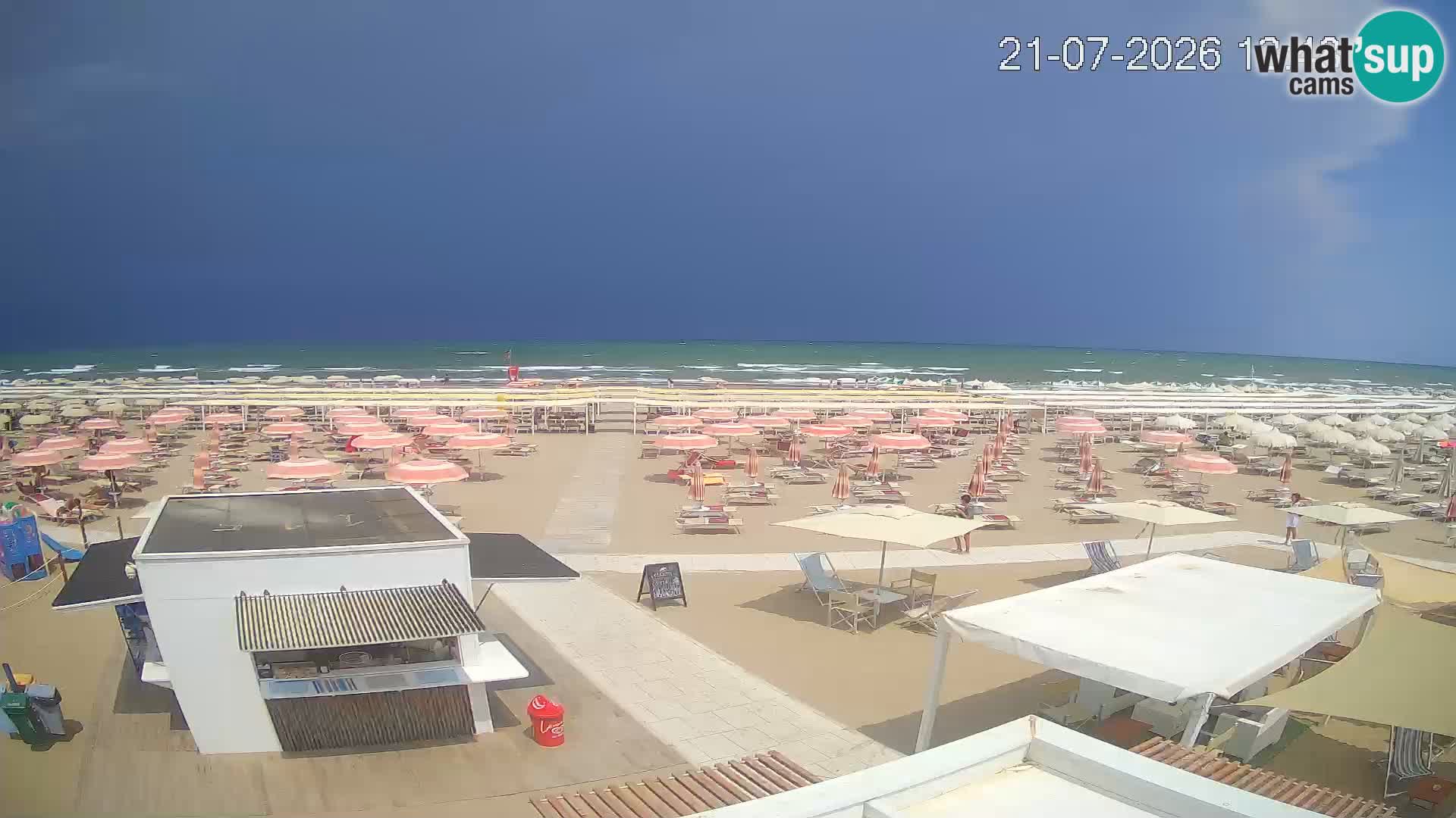 Live webcam Riccione beach – Bagni Oreste spiaggia 115