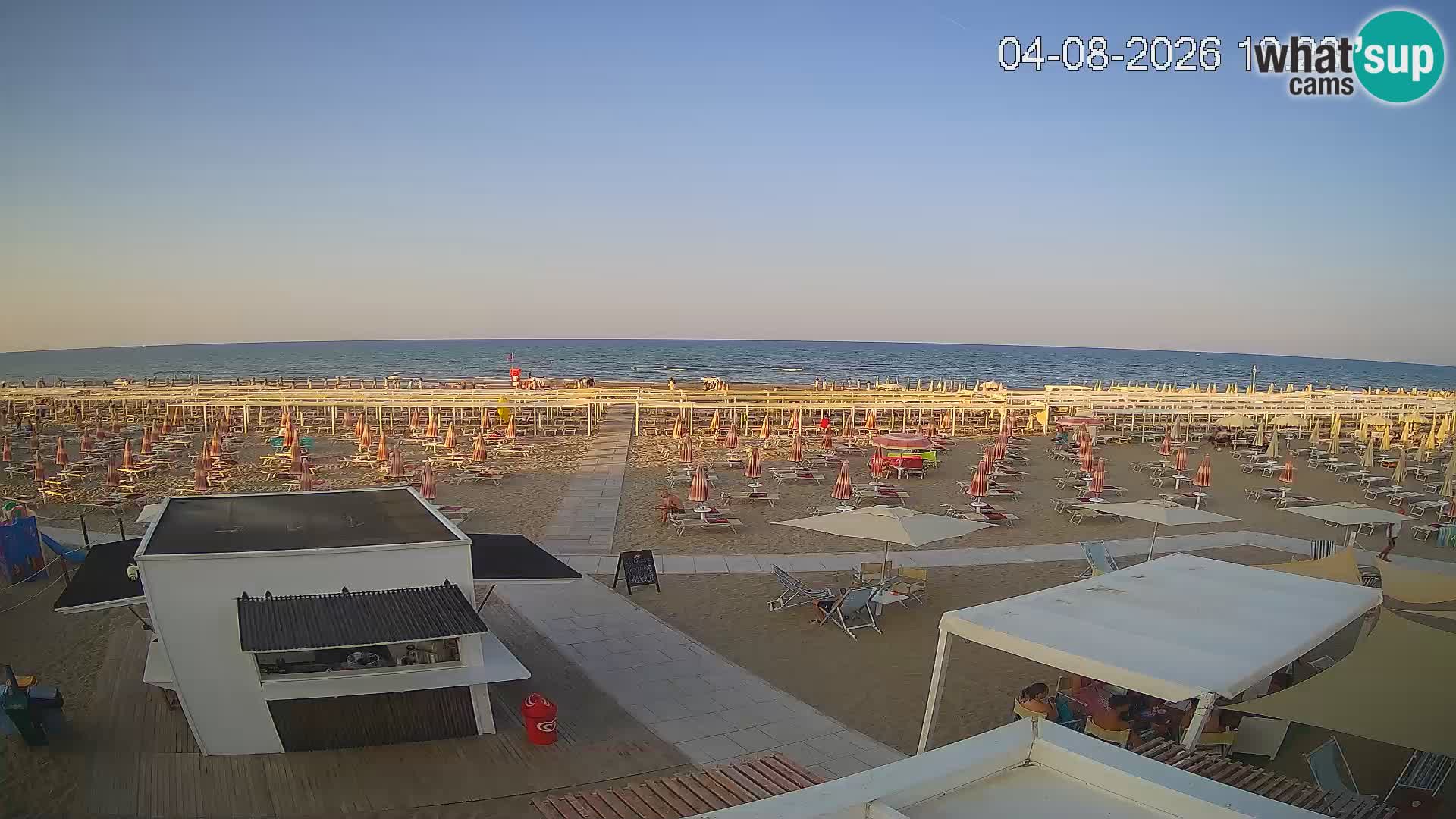 Web kamera plaža Riccione – Bagni Oreste spiaggia 115 – Italija