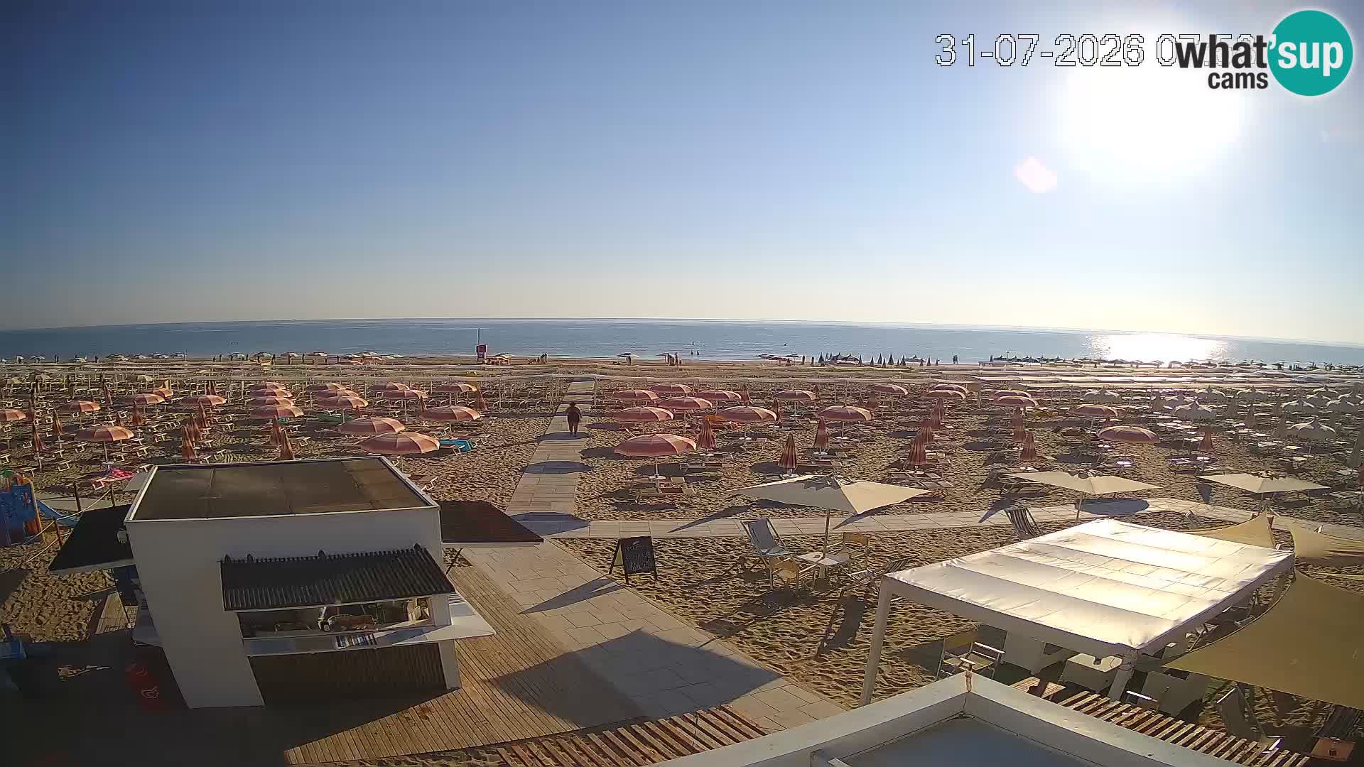Web kamera plaža Riccione – Bagni Oreste spiaggia 115 – Italija