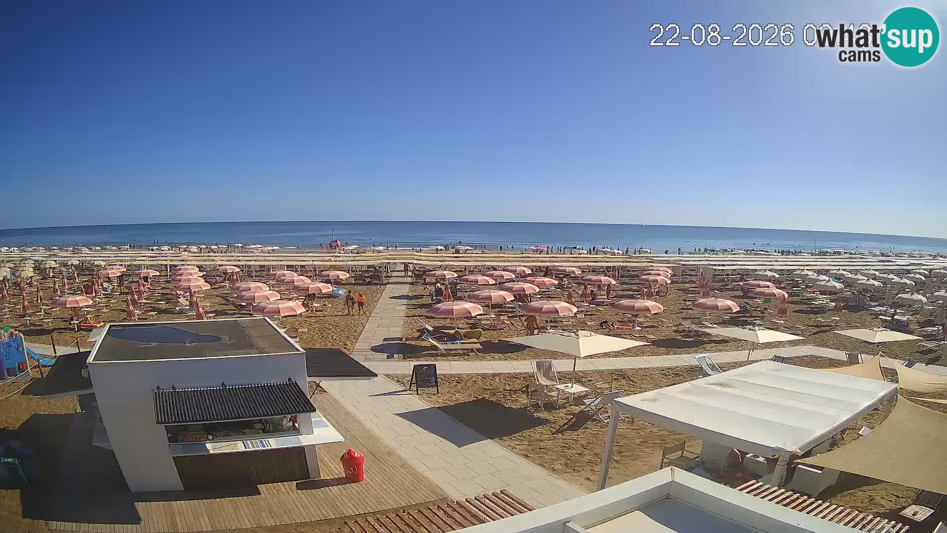 Camera en vivo playa Riccione – Bagni Oreste spiaggia 115 – Italia