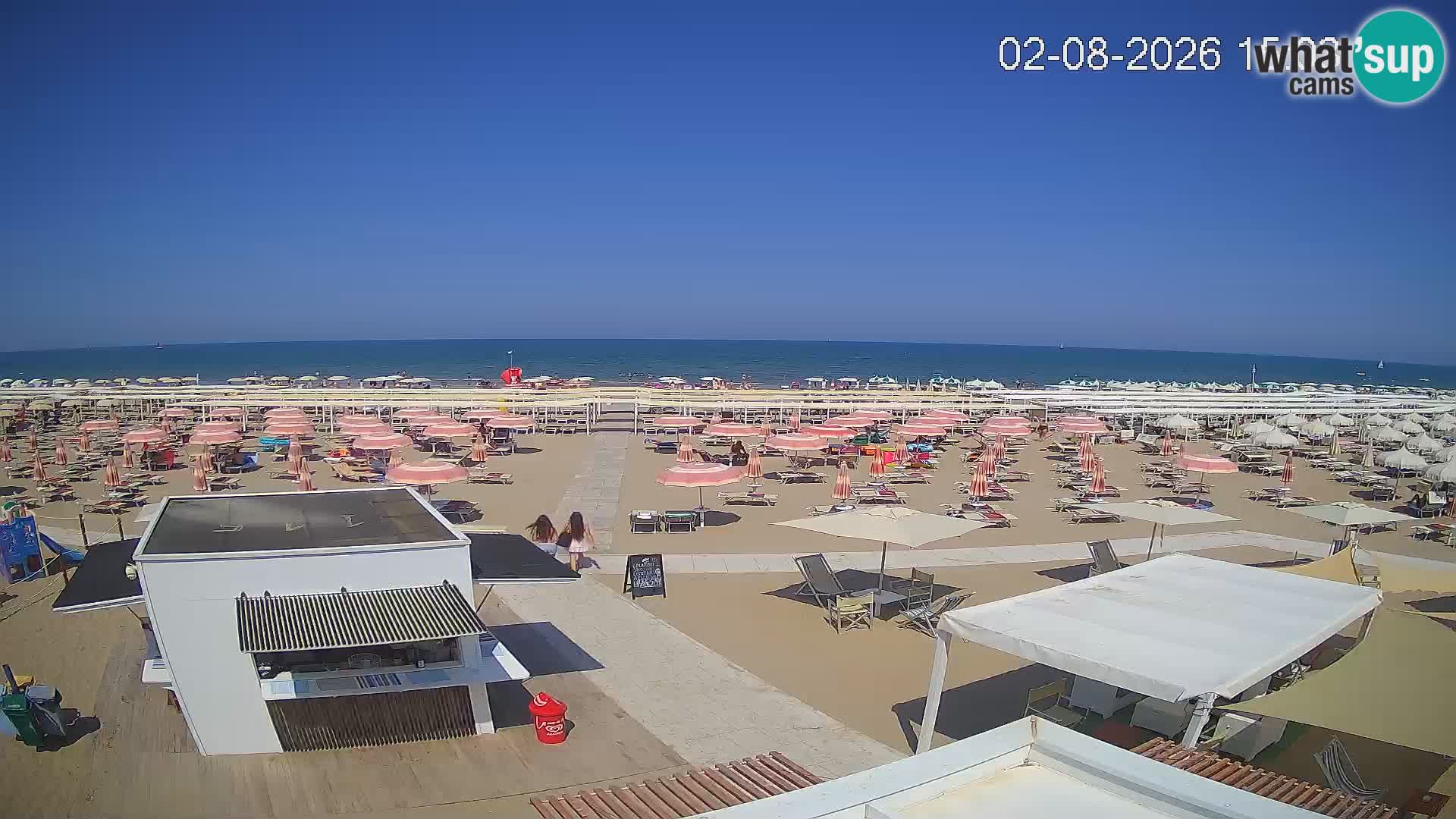 Webcam Riccione plage – Bagni Oreste spiaggia 115 – Italie
