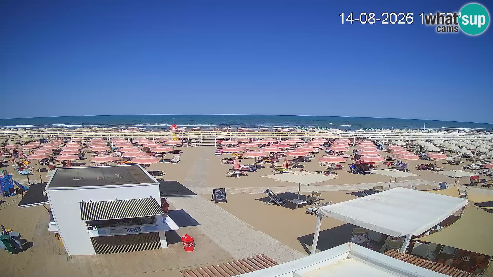 Live webcam Riccione – Bagni Oreste spiaggia 115