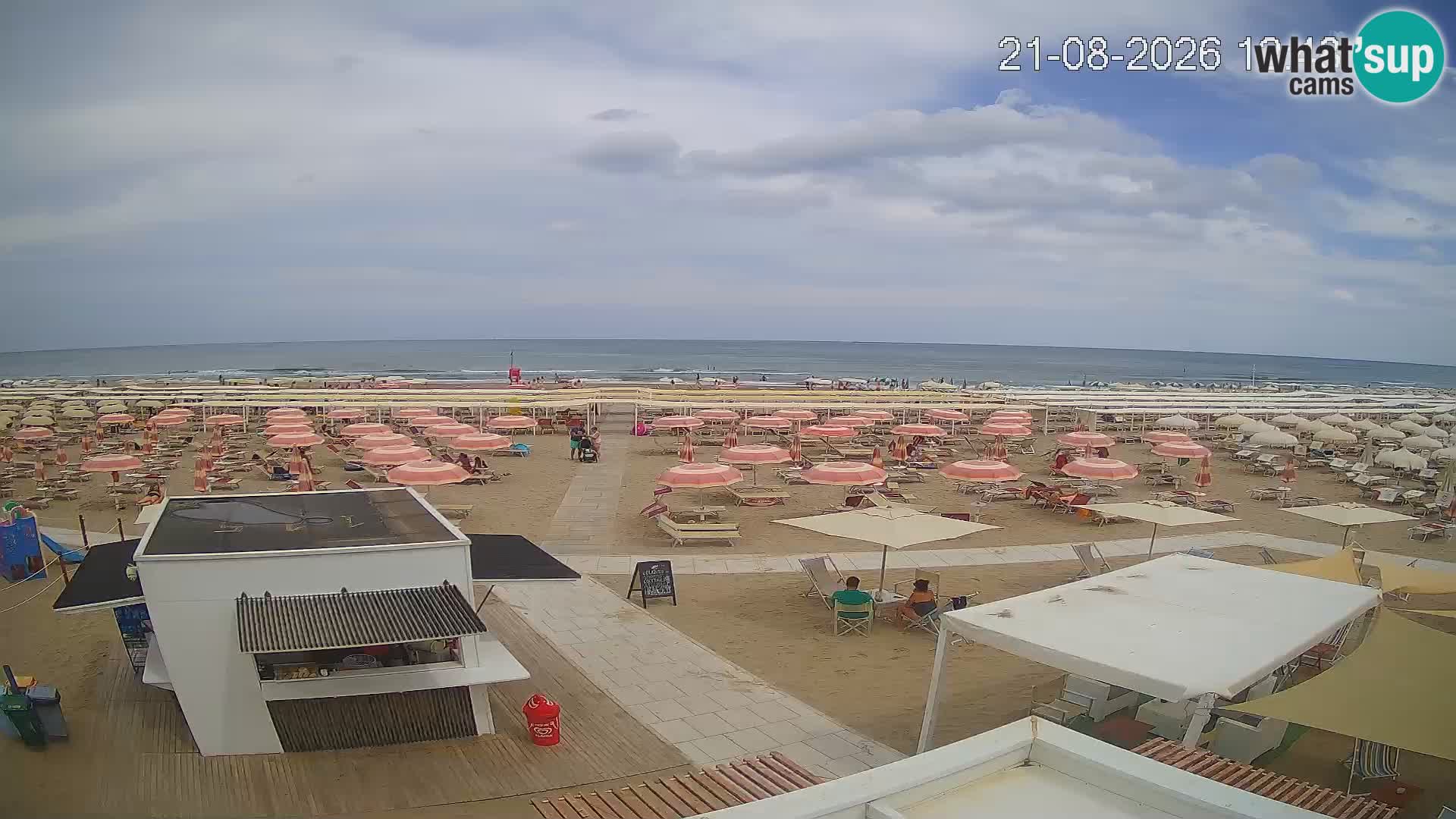 Live webcam Riccione – Bagni Oreste spiaggia 115