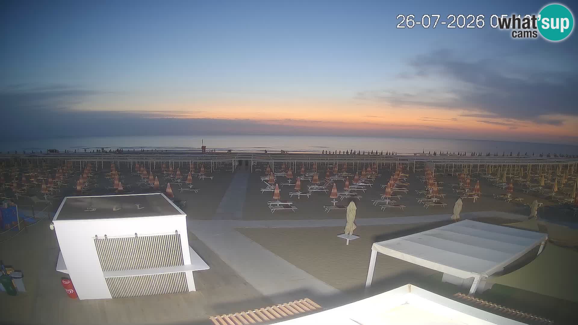 Live webcam Riccione beach – Bagni Oreste spiaggia 115