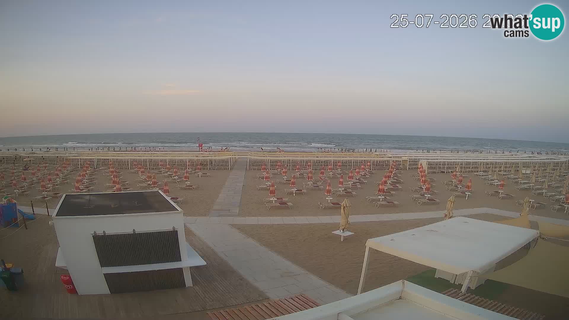 Web kamera plaža Riccione – Bagni Oreste spiaggia 115 – Italija