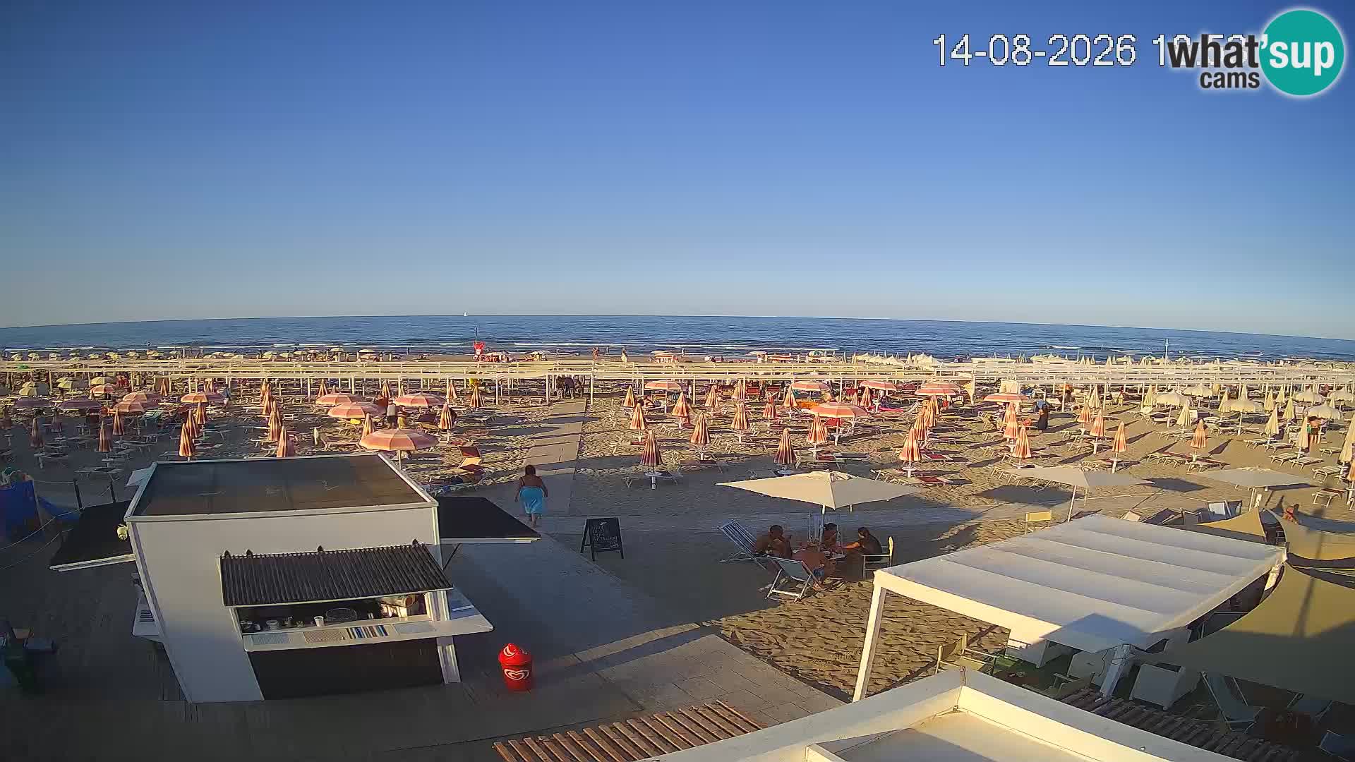 Live webcam Riccione – Bagni Oreste spiaggia 115