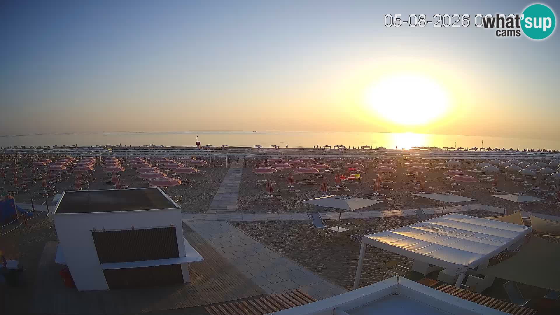 Camera en vivo playa Riccione – Bagni Oreste spiaggia 115 – Italia