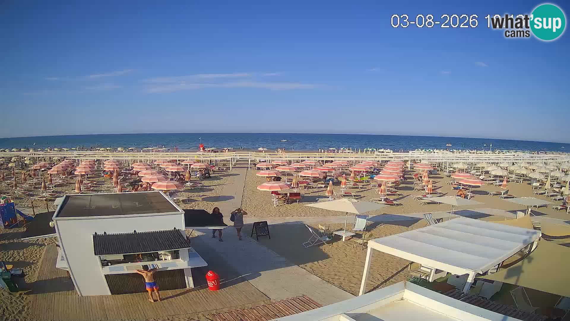 Live webcam Riccione – Bagni Oreste spiaggia 115