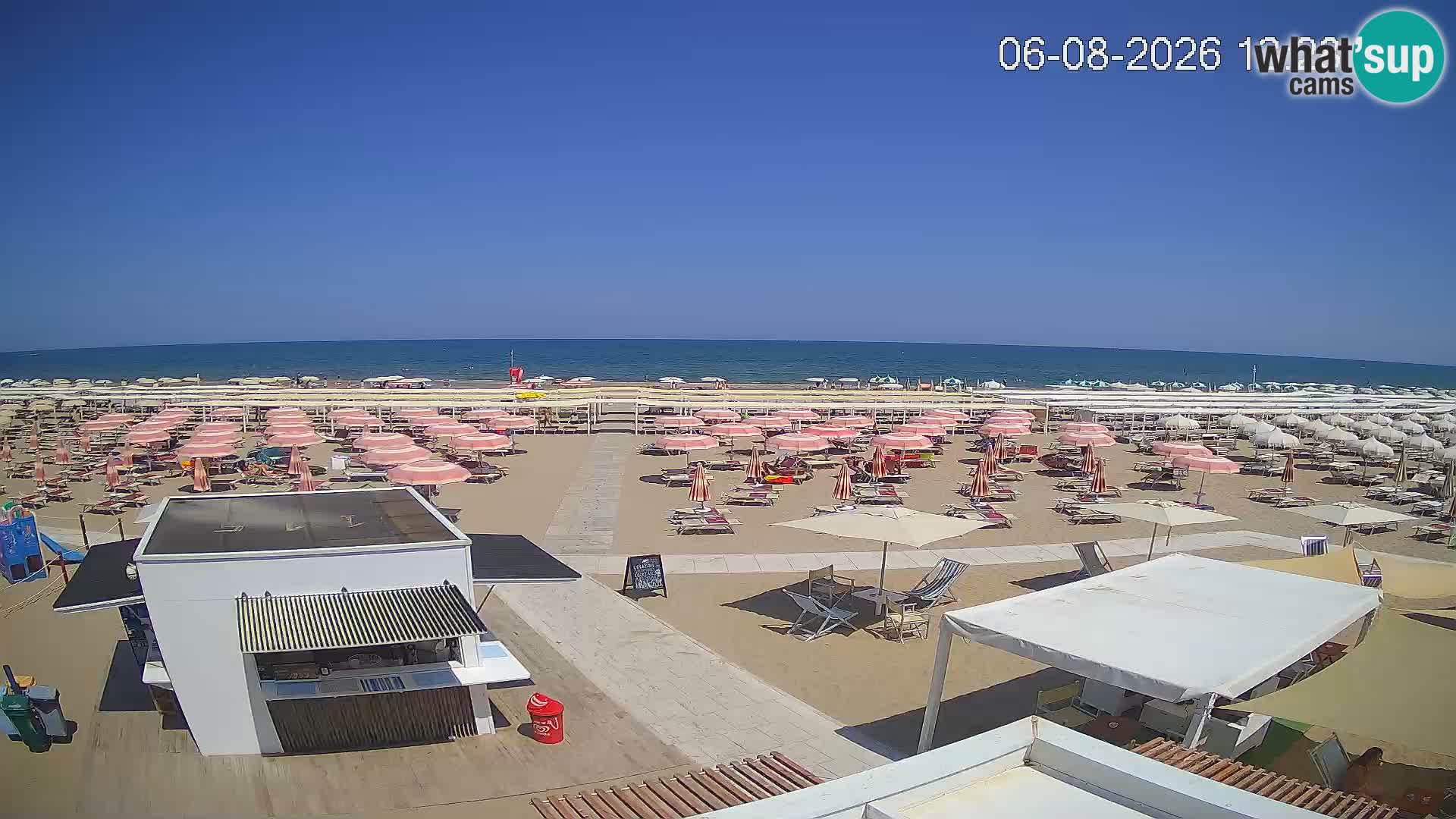 Live webcam Riccione – Bagni Oreste spiaggia 115