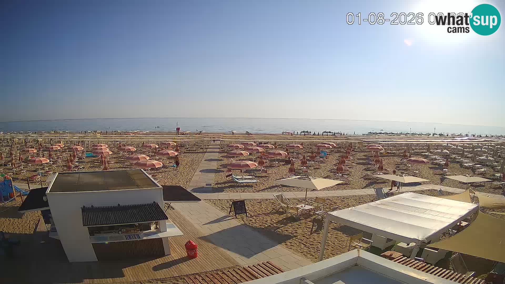 Live webcam Riccione – Bagni Oreste spiaggia 115