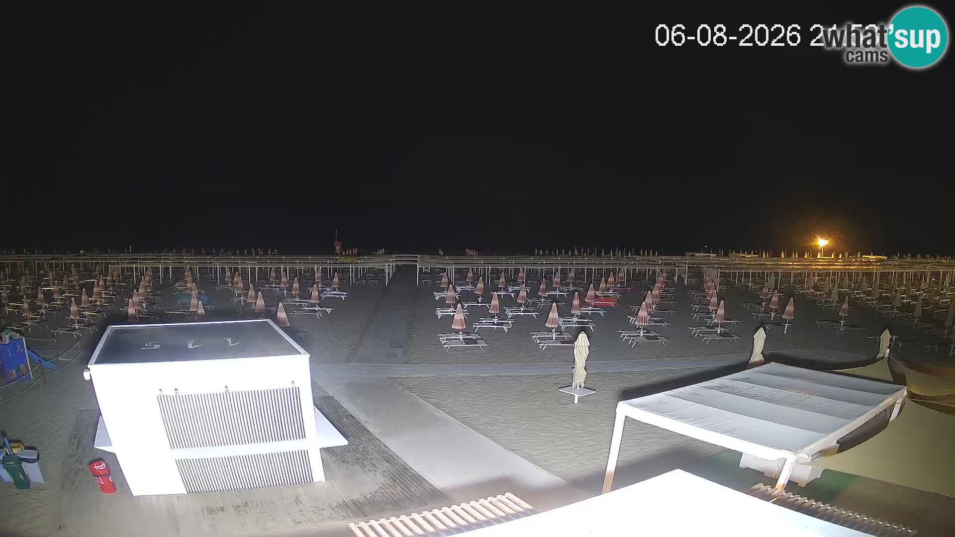 Live webcam Riccione Strand – Bagni Oreste spiaggia 115 – Italien