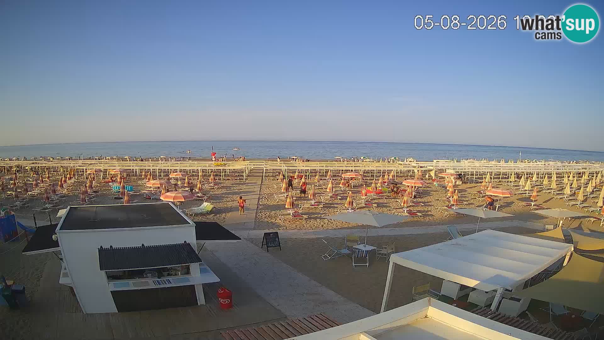 Live webcam Riccione beach – Bagni Oreste spiaggia 115