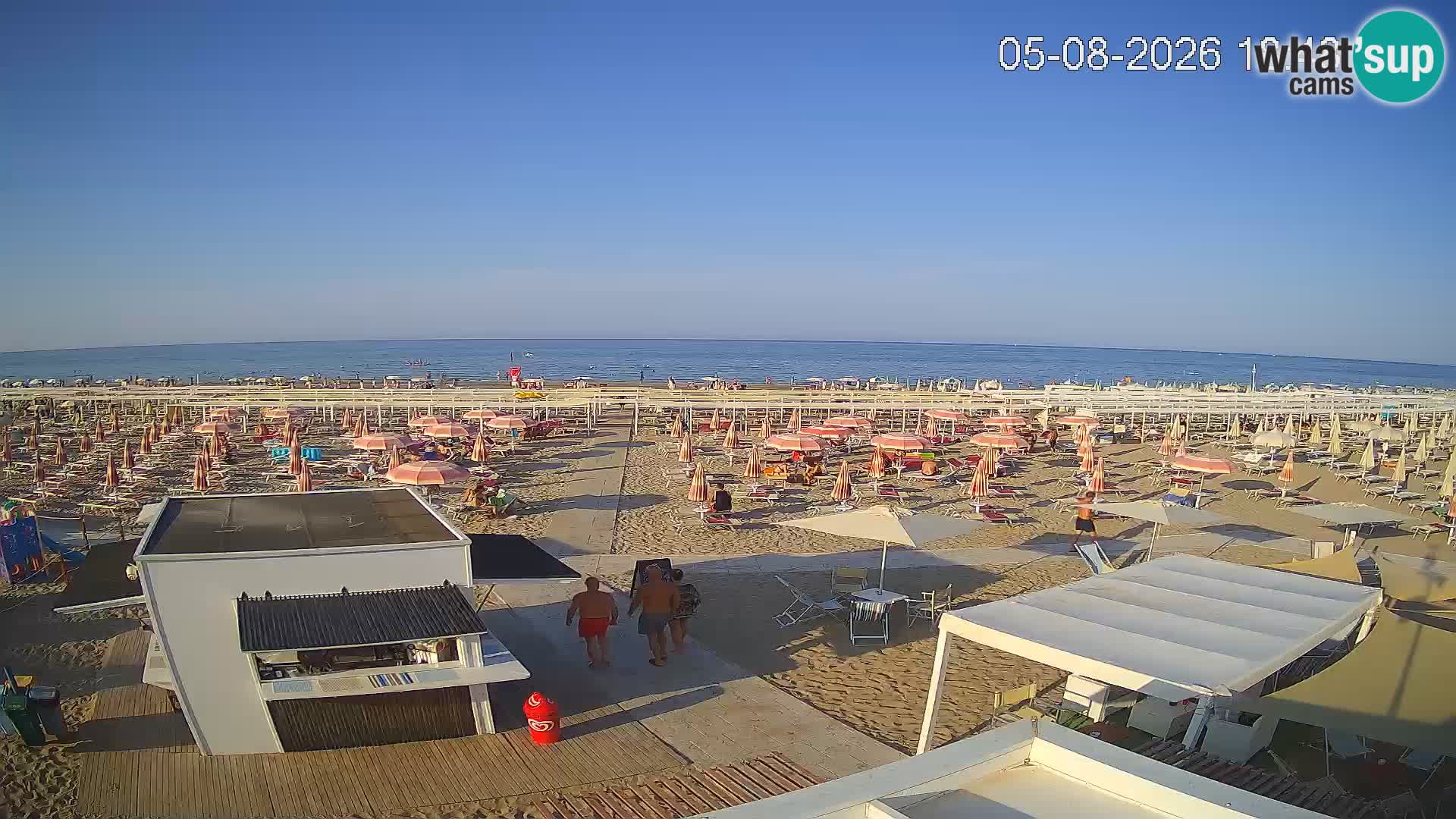 Web kamera plaža Riccione – Bagni Oreste spiaggia 115 – Italija