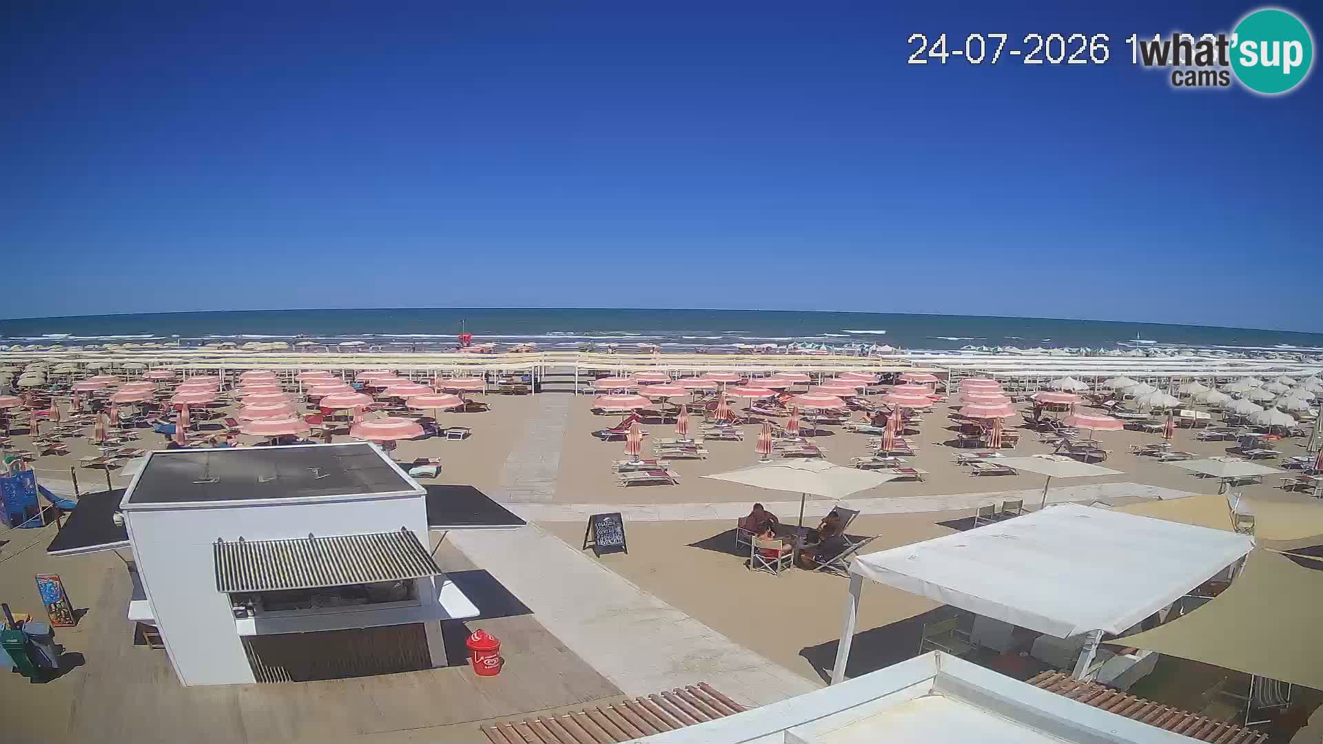 Live webcam Riccione – Bagni Oreste spiaggia 115