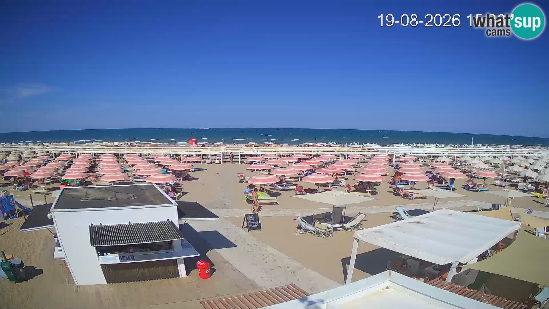 Camera en vivo playa Riccione – Bagni Oreste spiaggia 115 – Italia