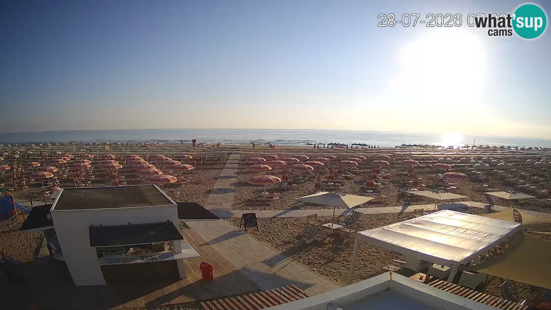 Live webcam Riccione – Bagni Oreste spiaggia 115