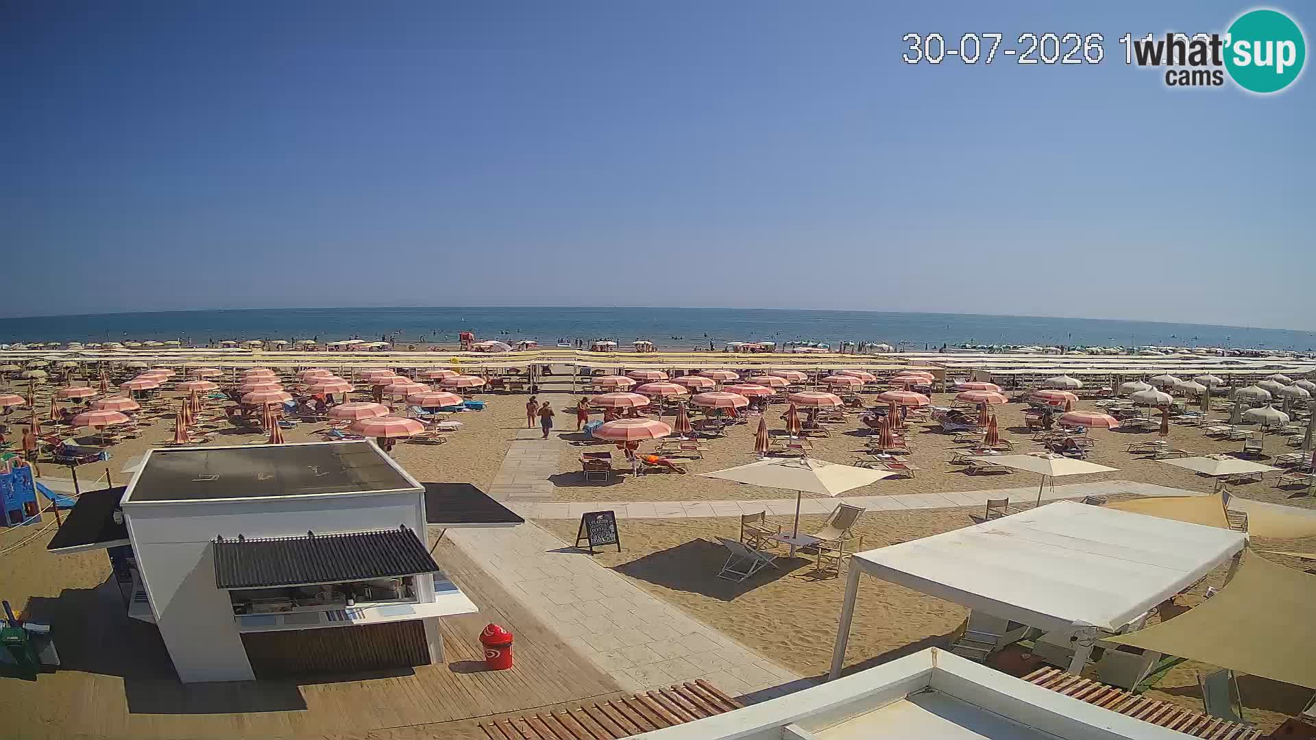Live webcam Riccione – Bagni Oreste spiaggia 115