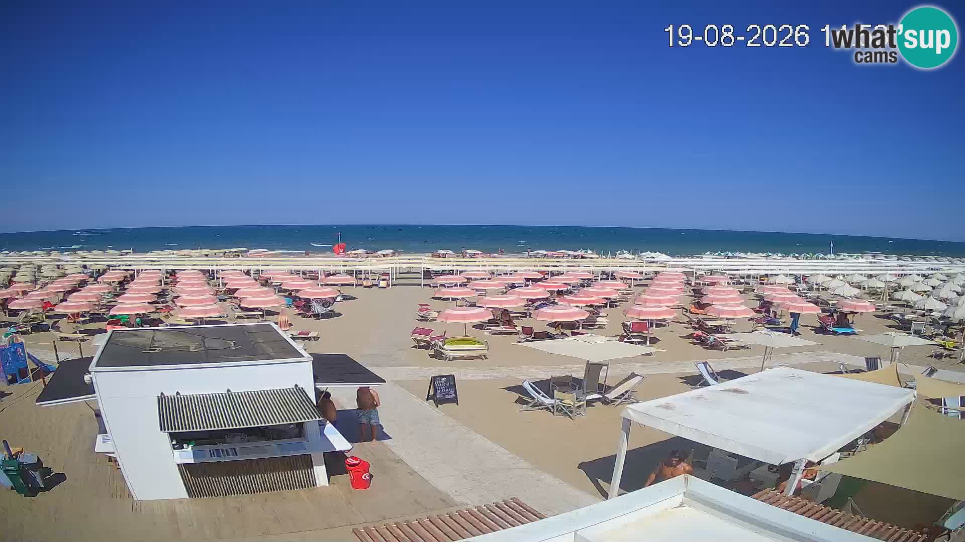 Live webcam Riccione beach – Bagni Oreste spiaggia 115