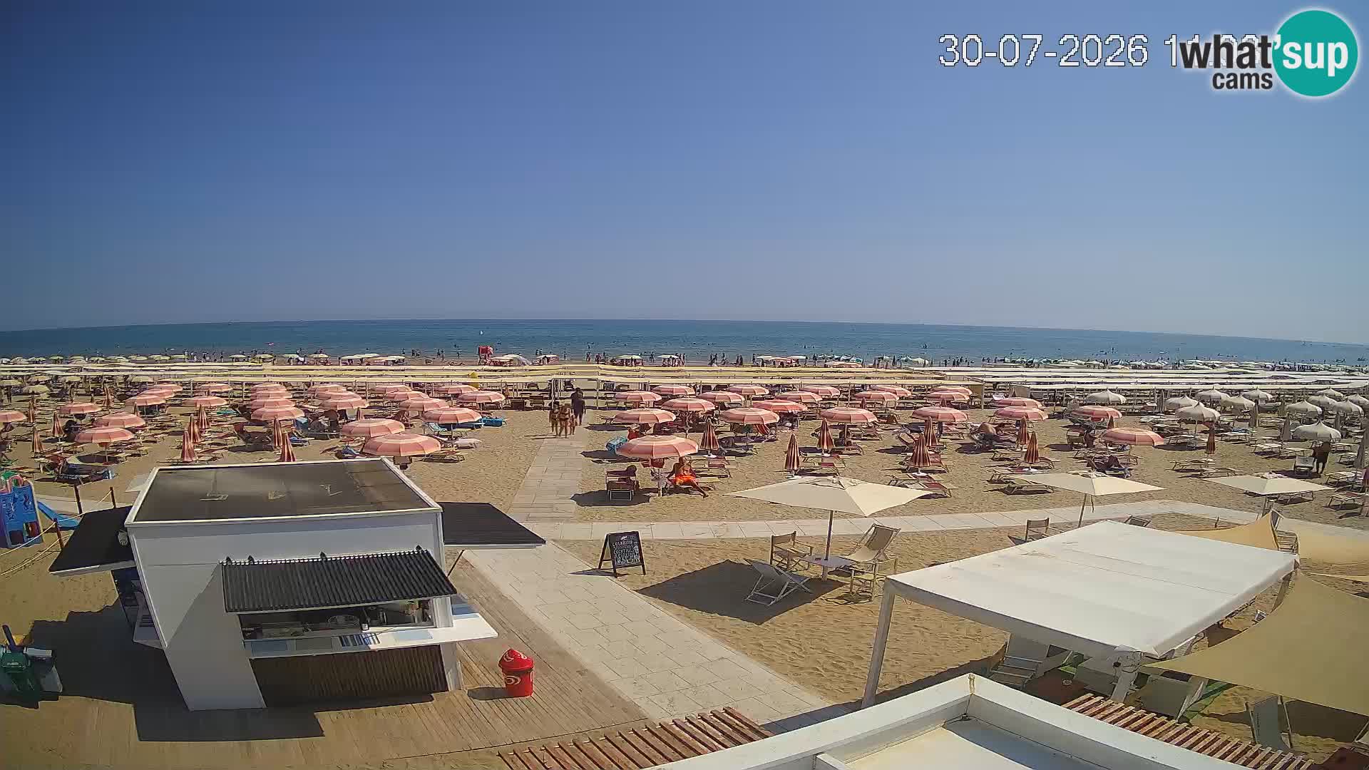 Live webcam Riccione beach – Bagni Oreste spiaggia 115
