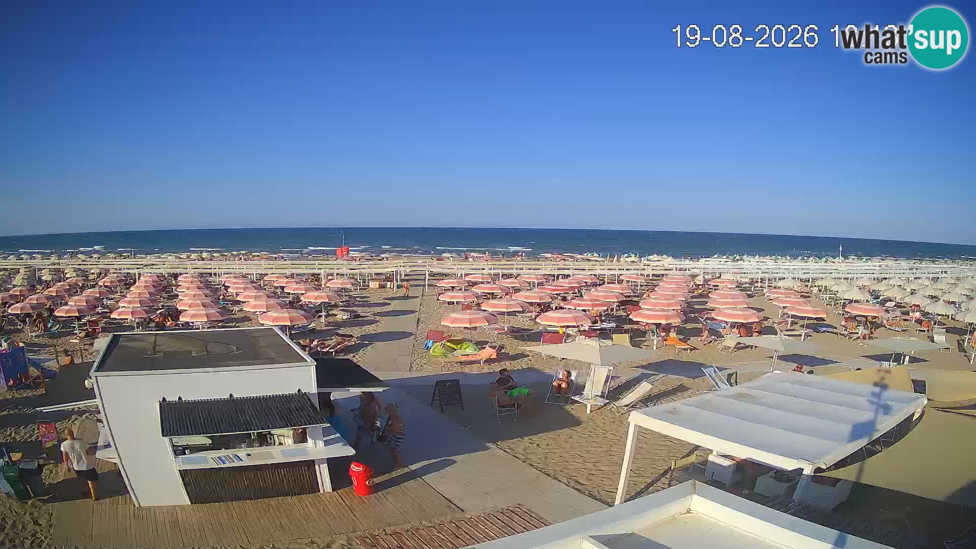 Live webcam Riccione beach – Bagni Oreste spiaggia 115