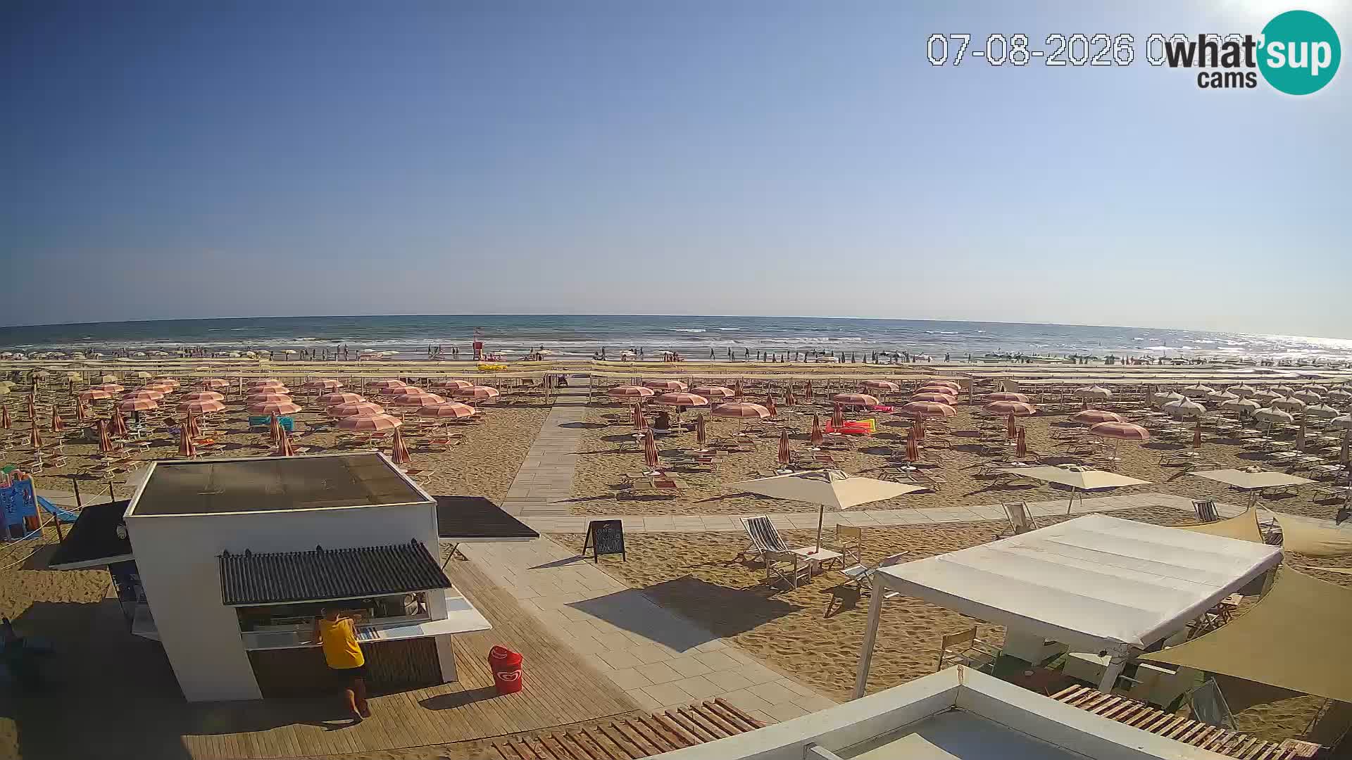 Live webcam Riccione beach – Bagni Oreste spiaggia 115