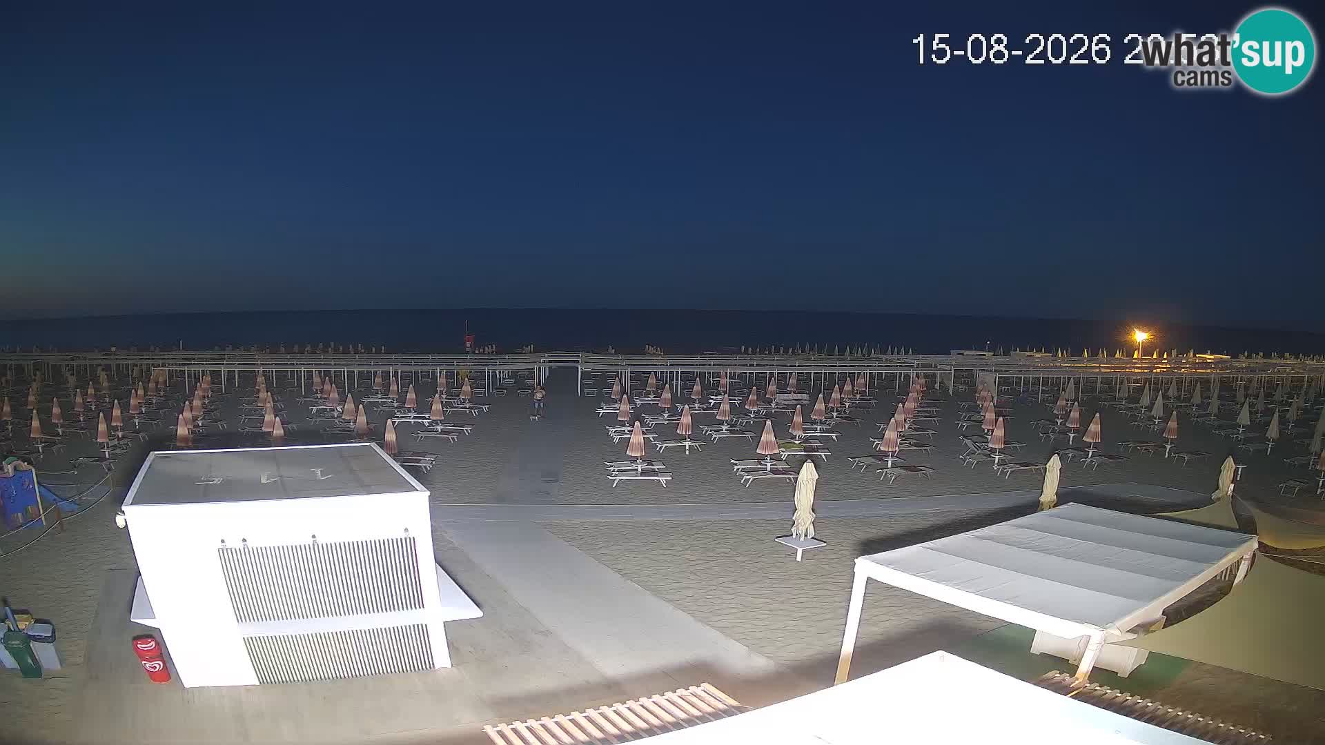 Web kamera plaža Riccione – Bagni Oreste spiaggia 115 – Italija