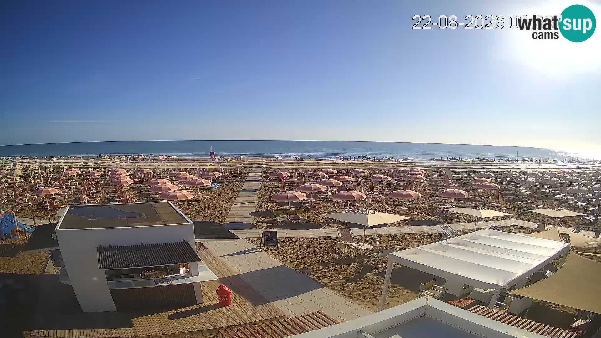 Live webcam Riccione beach – Bagni Oreste spiaggia 115
