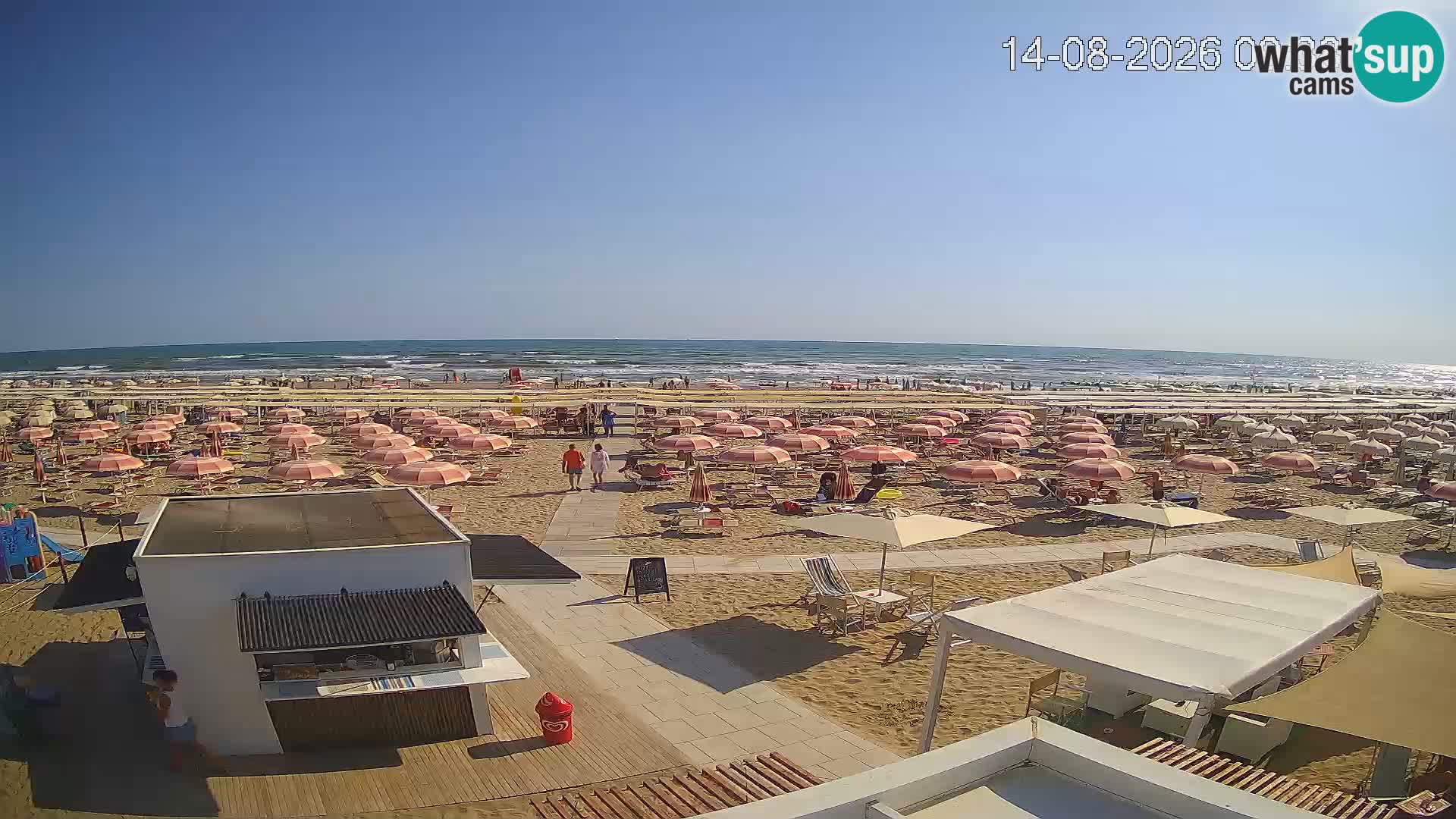 Webcam Riccione plage – Bagni Oreste spiaggia 115 – Italie